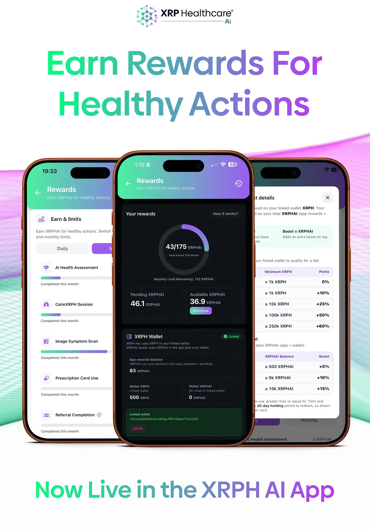 XRPH AI Rewards Now Live: Earn XRPHAI for Healthy Actions