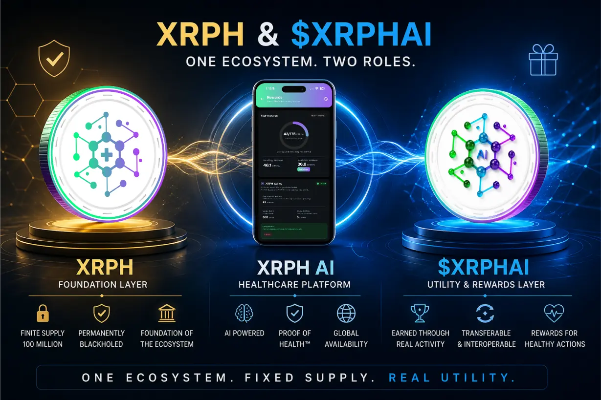 XRPH & $XRPHAI Explained: One Ecosystem. Fixed Supply. Real Utility