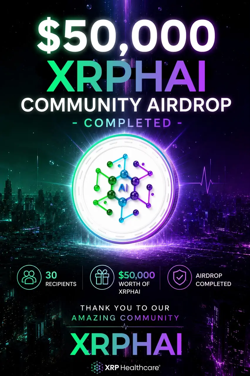 XRP Healthcare Completes $50,000 XRPHAI Community Airdrop