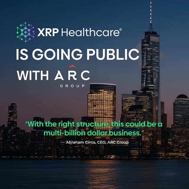 ARC Group steuert XRP Healthcares mutigen Schritt an die öffentlichen Märkte