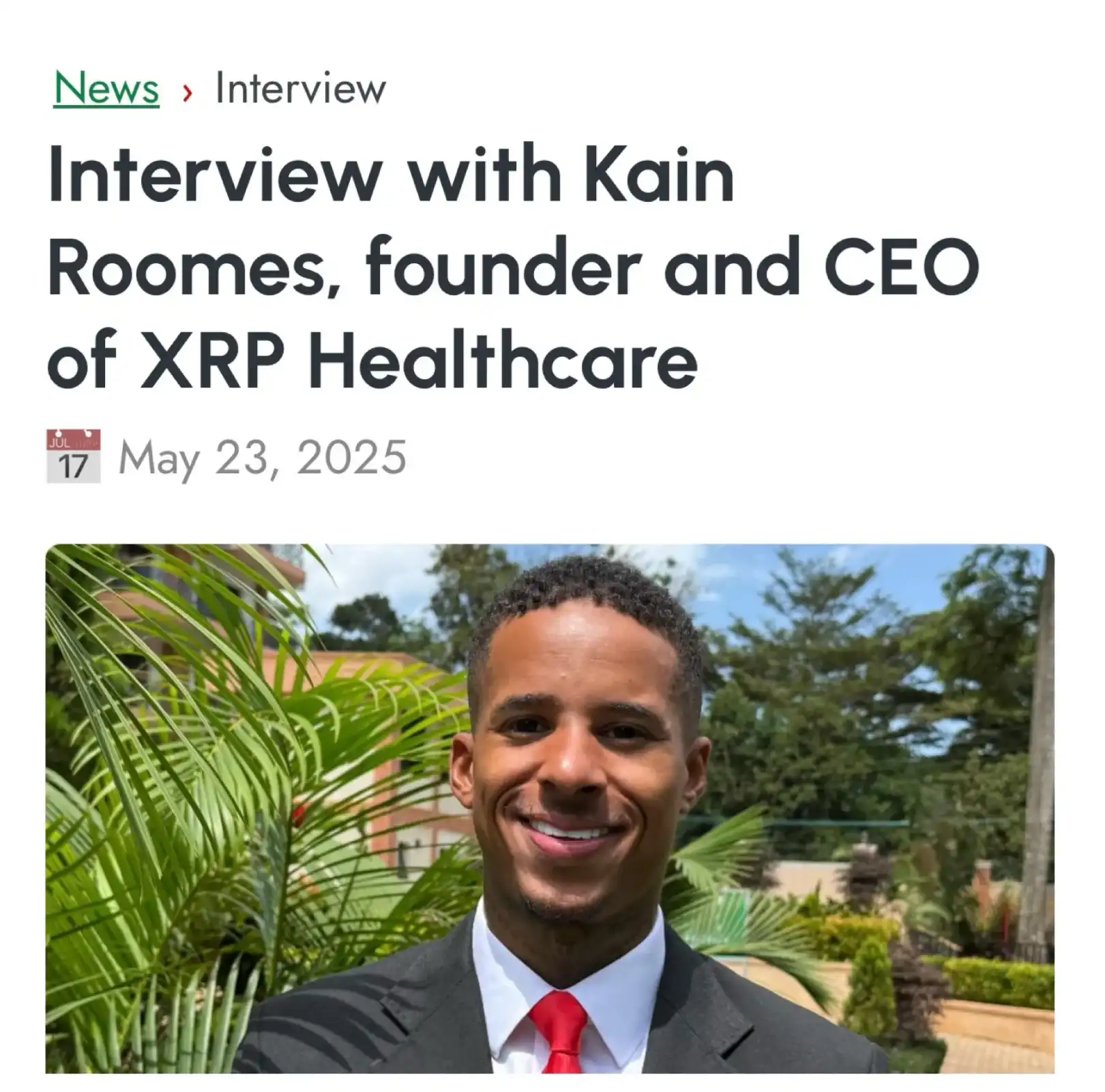 XRP Healthcare 获《Digital Health in the Arab World》关注报道