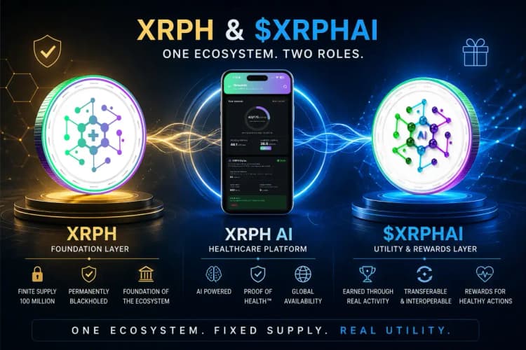 XRPH 与 $XRPHAI 解析:一个生态系统、固定供应、真实效用